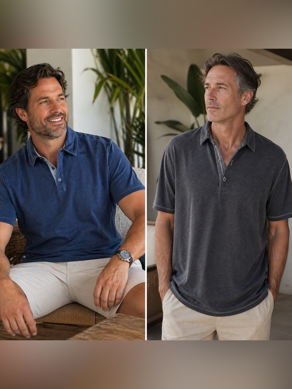 2-Tommy Bahama Mens Short Sleeve Polo Shirts Tencel Modal XL Soft Casual Relax